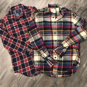 American Eagle Flannel Shirts Set of 2